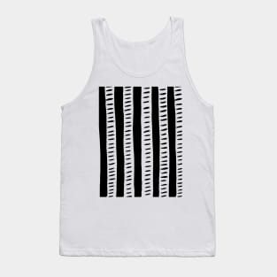 Lines - black and white Tank Top